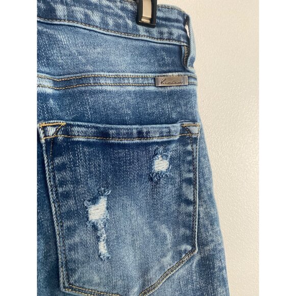 KanCan Acid Wash High-Rise Distressed Button Fly Skinny Jeans Size 25 - Picture 6 of 6